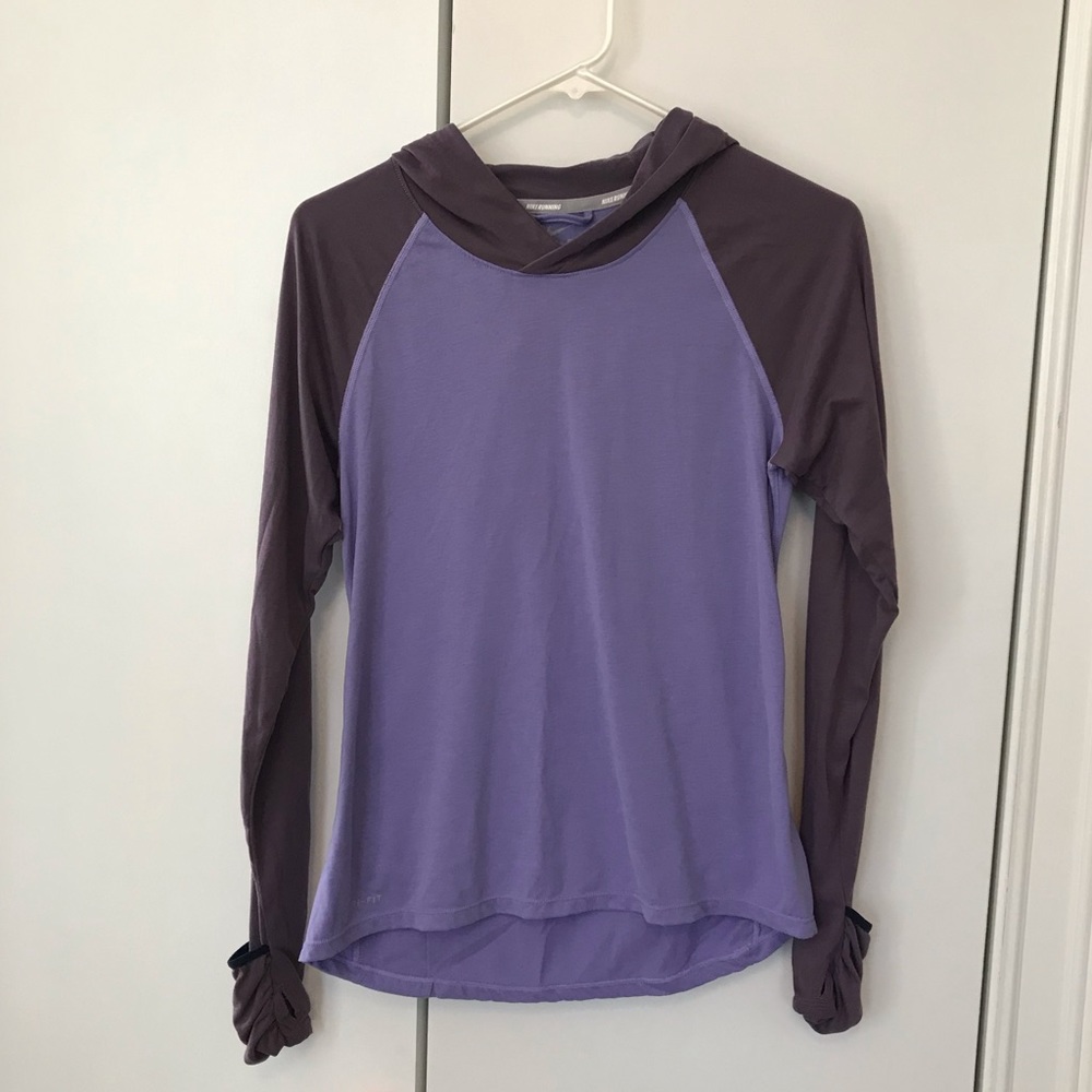 Nike Dri-Fit S Running Hooded Long Sleeve